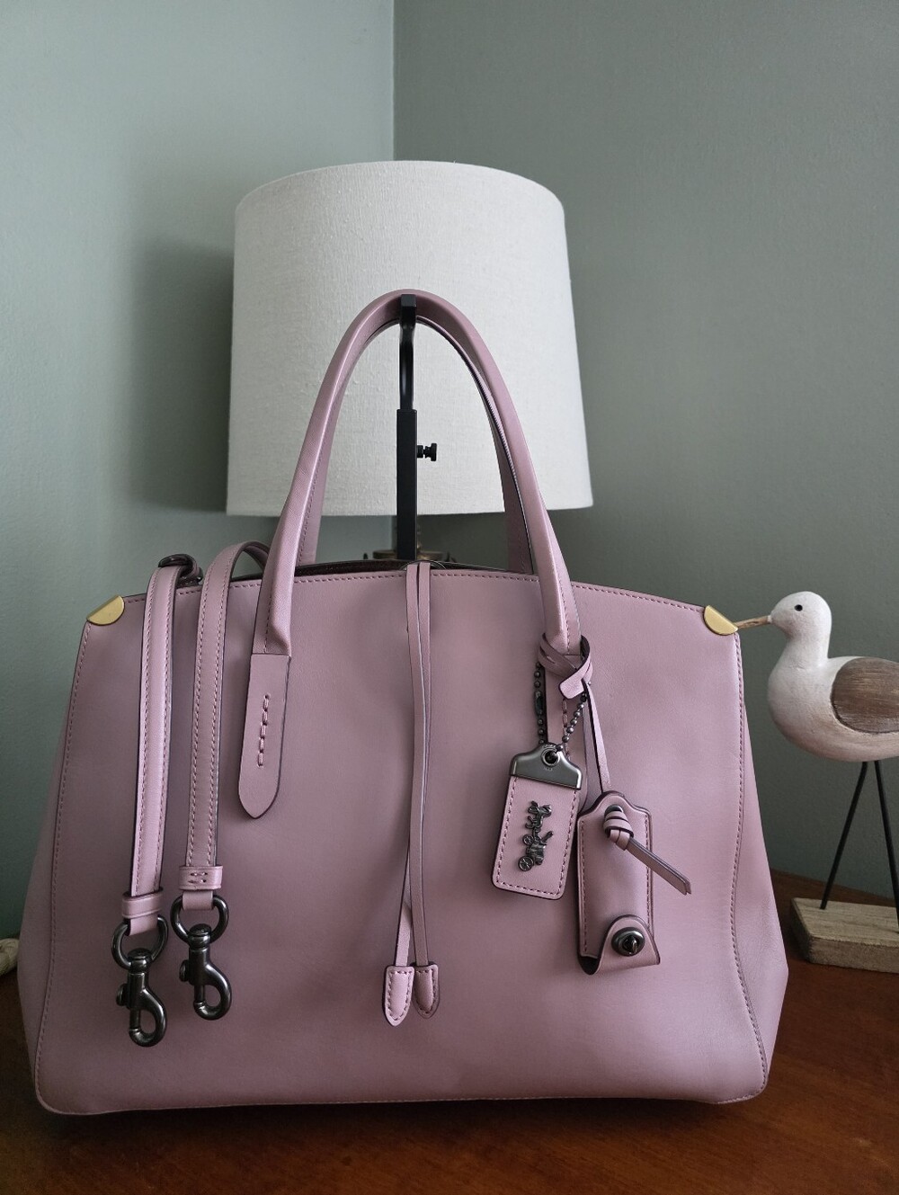 Coach 22821 Cooper Carryall Dusty Rose Glovetanned Leather Satchel Bag 1941 - Picture 1 of 16